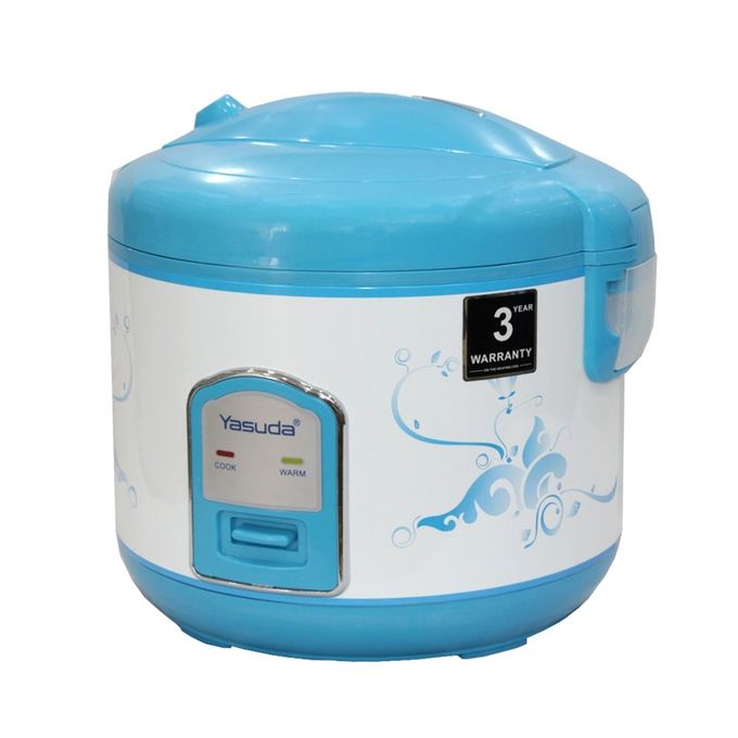 Yasuda 1.8L Jar Rice Cooker- White/Blue YS-180N/W/X