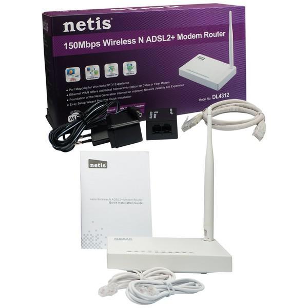 netis 150Mbps Wireless N ADSL2+ Modem Router